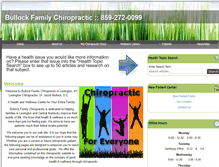Tablet Screenshot of bullockfamilychiropractic.com